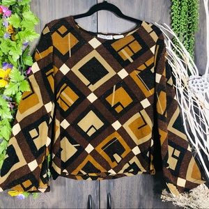 *🌼3/$30🌼Pretty Girl Printed Detailed Top Large